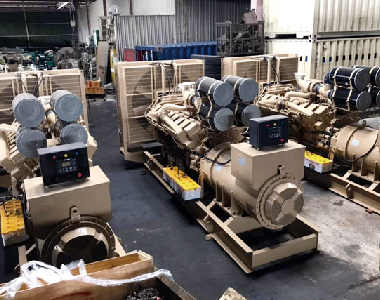 10 x 1000KW Alternators Couple with Cummins Engines -  Southeast Asia Gold Mine Project