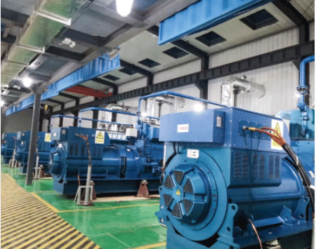 Coalbed Methane Power Generation Project	 in Guizhou  Province -4X1500KW/10.5KV 6 pole HV alternators