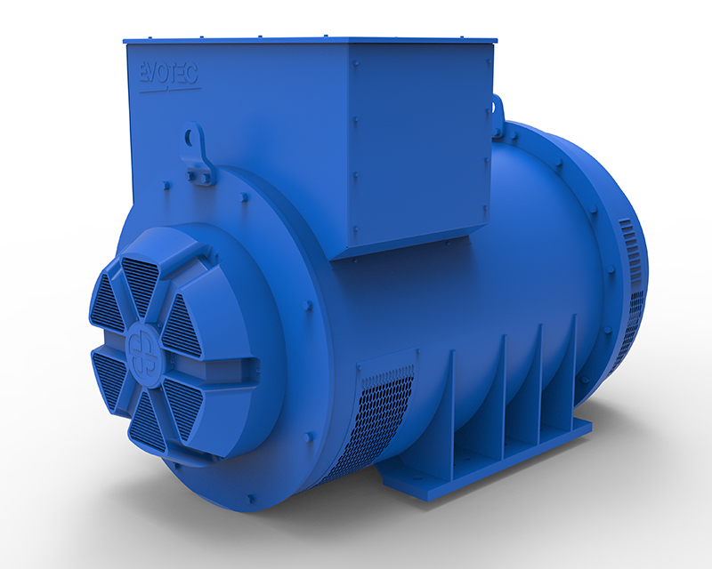 EVO528 Series Industrial Generator 2500/3300kVA，400/480V，50/60Hz，2/4/6/8/10Pole